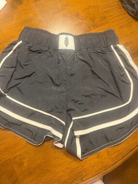 FP Movement by Free People Navy Athletic Shorts with White Piping
